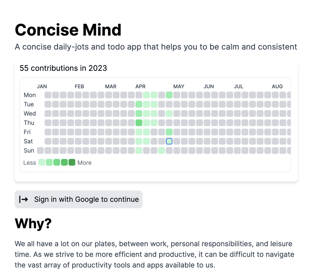 Concise Mind