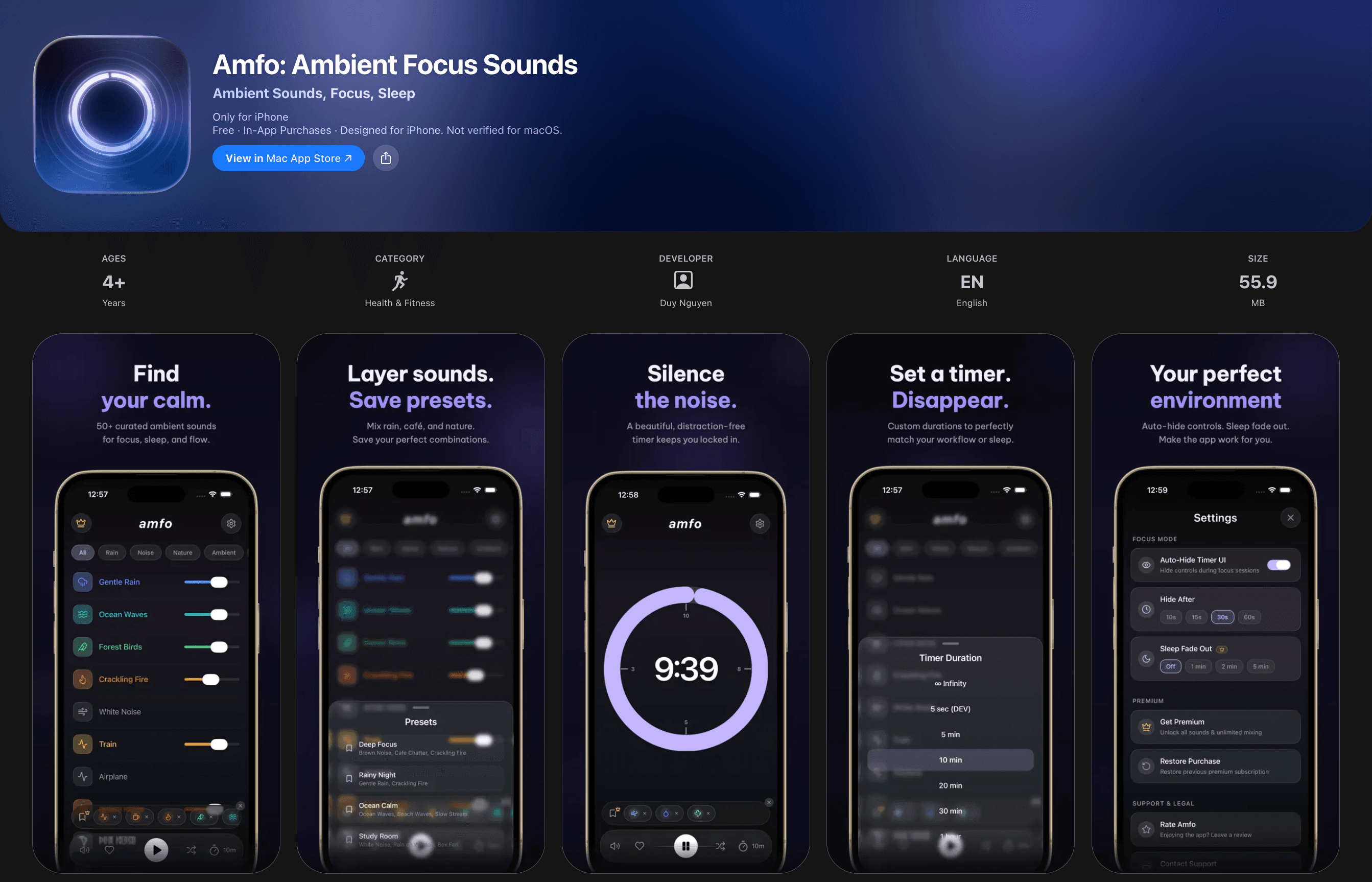 Amfo - My new app for restless sleeper