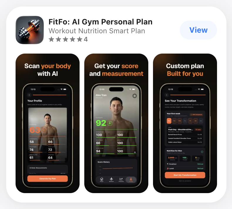 Fitfo: Workout AI Planner & Log