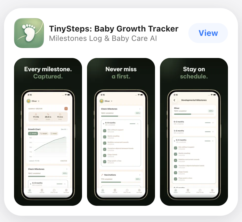 TinySteps: Baby Growth Tracker